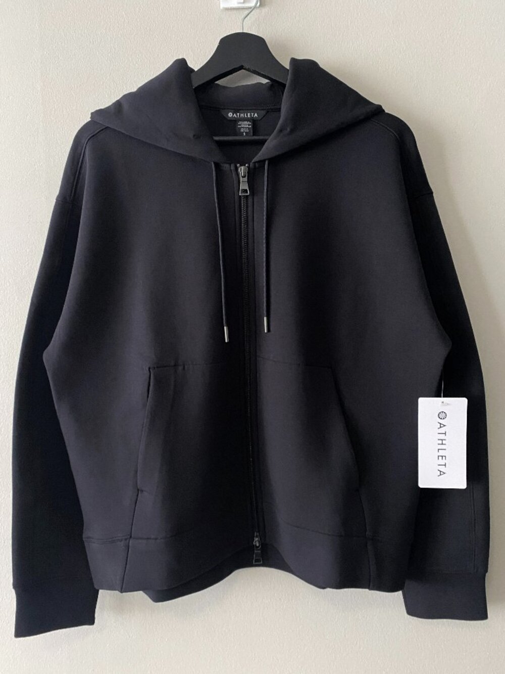 NWT Athleta Form Knit Full Zip Black Size Small